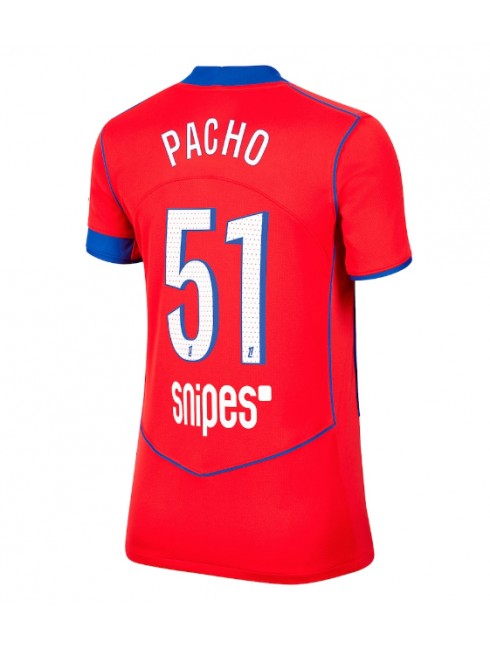 Paris Saint-Germain Willian Pacho #51 Replika Tredje Kläder Dam 2025-26 Kortärmad Paris Saint-Germain Willian Pacho #51 Replika Tredje Kläder Dam 2025-26 Kortärmad